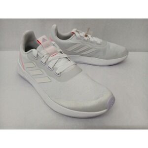 Adidas‎ Women's QT Racer Sport Running Shoes GW4842 Cloud White Purple Tint Sz 8
